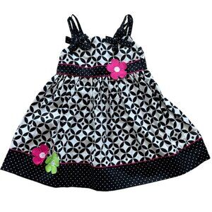 Blueberi boulevard- 24mo Stylish Black and White Dress